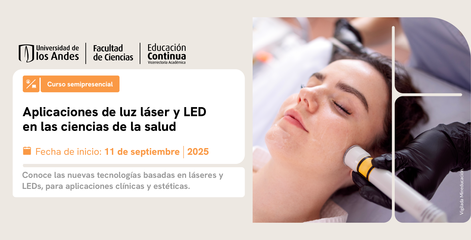 Curso Aplicaciones de luz láser y LED en las ciencias de la salud