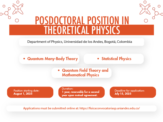 Postdoctoral position in Theoretical Physics